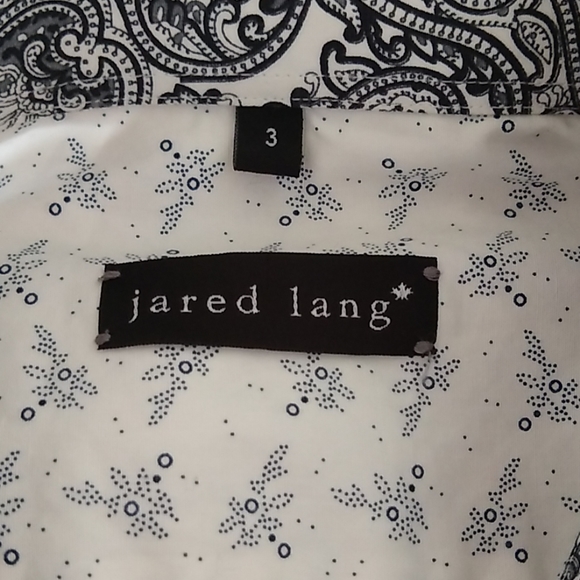 Jared Lang Long Sleeve Cotton Print Shirt - Picture 6 of 8